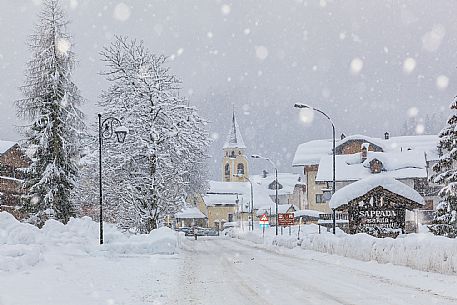 Sappada under an heavy snowfall