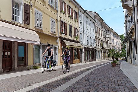 Cyclists in Rastello street