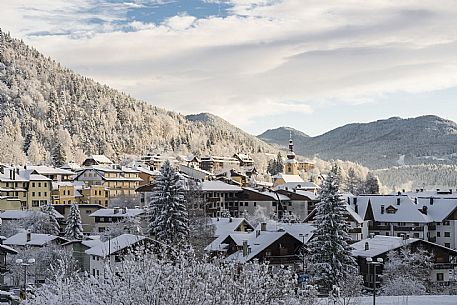 Tarvisio after a snowfall