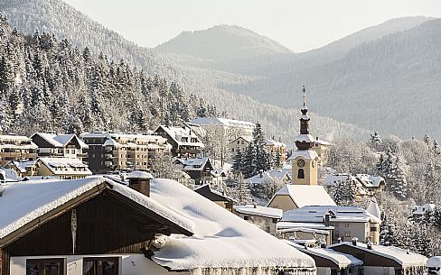 Tarvisio after a snowfall