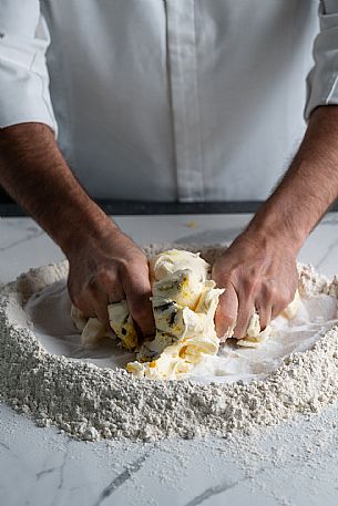 Kneading by hand