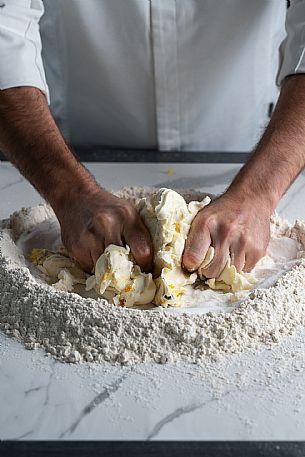 Kneading by hand