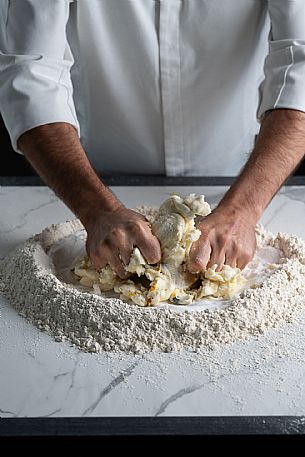 Kneading by hand