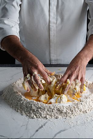 Kneading by hand