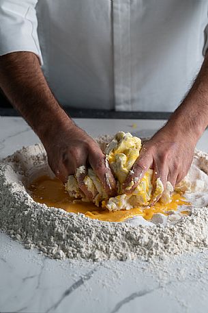 Kneading by hand