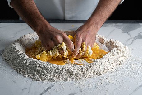 Kneading by hand