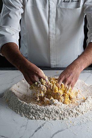 Kneading by hand