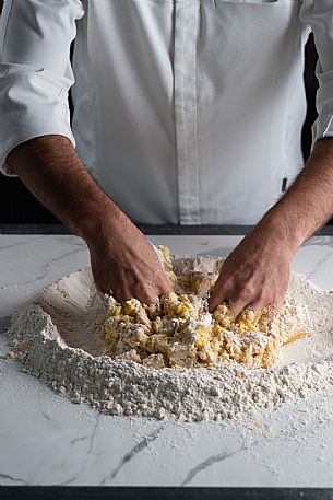 Kneading by hand