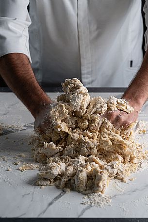 Kneading by hand