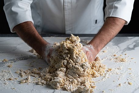 Kneading by hand