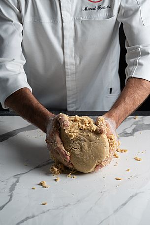 Kneading by hand