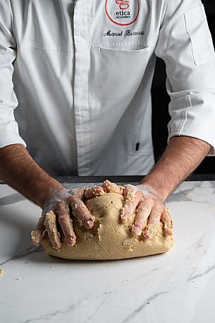 Kneading by hand