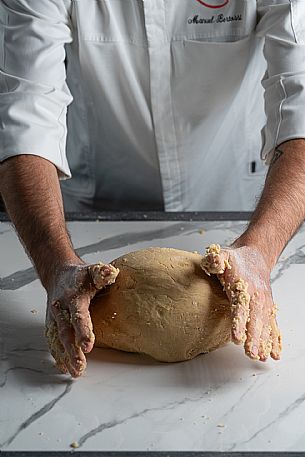 Kneading by hand