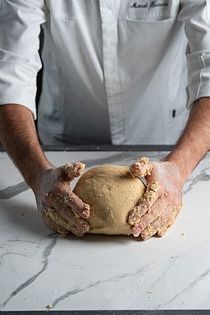 Kneading by hand