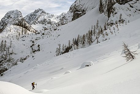 Ski mountaineering on Monte Siera