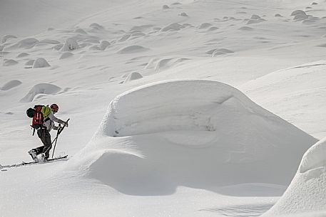 Ski mountaineering on Monte Siera