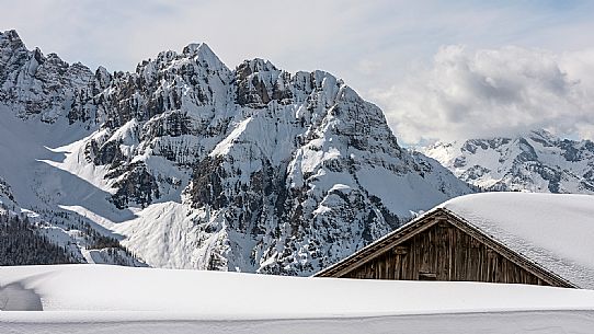 Malga Varmost in winter