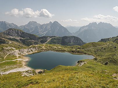 D'Olbe lakes from Rifugio 2000. reachable by the chairlift starting from the Kratten village