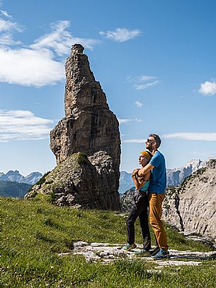 Trekking from the Pordenone Refuge to the Campanile of Val Montanaia, Giuliano Perugini Bivouac. Friulian Dolomites Natural Park, UNESCO.