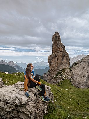 Trekking from the Pordenone Refuge to the Campanile of Val Montanaia, Giuliano Perugini Bivouac. Friulian Dolomites Natural Park, UNESCO.