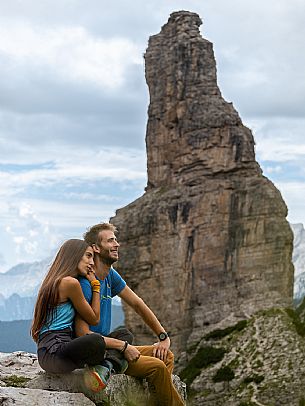 Trekking from the Pordenone Refuge to the Campanile of Val Montanaia, Giuliano Perugini Bivouac. Friulian Dolomites Natural Park, UNESCO.