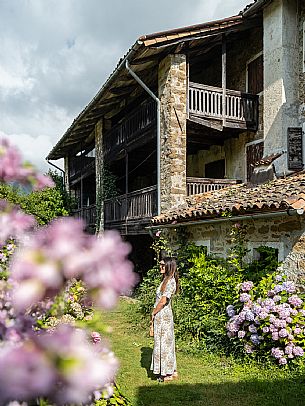 Walking in the Friulian Dolomites, in the villages of Frisanco and Poffabro, considered among the most beautiful villages in Italy