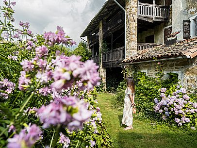 Walking in the Friulian Dolomites, in the villages of Frisanco and Poffabro, considered among the most beautiful villages in Italy