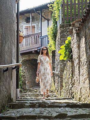 Walking in the Friulian Dolomites, in the villages of Frisanco and Poffabro, considered among the most beautiful villages in Italy