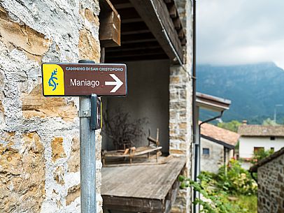 Walking in the Friulian Dolomites, in the villages of Frisanco and Poffabro, considered among the most beautiful villages in Italy