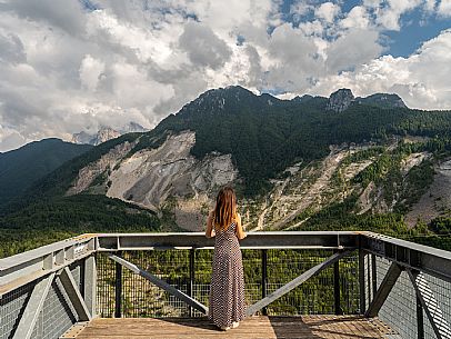 The Nuovo Spazio di Casso is an experimental Centre for Contemporary Mountain and Landscape Culture. Friulian Dolomites Natural Park.