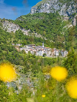 Casso in summer. Dolomiti Friulane Natural Park