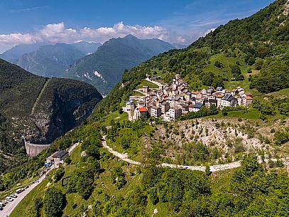 Casso in summer. Dolomiti Friulane Natural Park