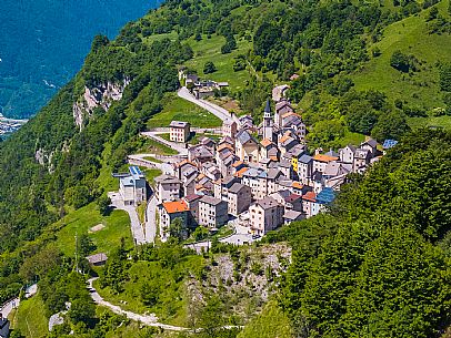 Casso in summer. Dolomiti Friulane Natural Park