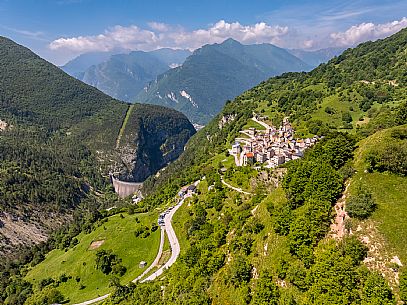 Casso in summer. Dolomiti Friulane Natural Park