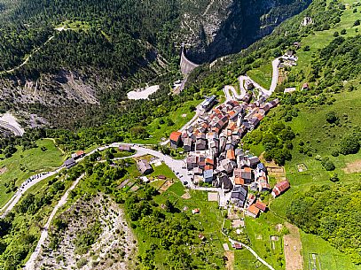 Casso in summer. Dolomiti Friulane Natural Park