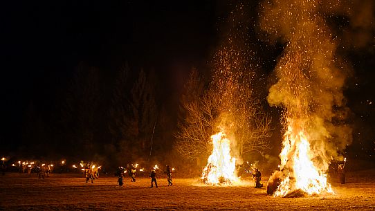 Krampus and St Nicholas, the tradition of 5 December in Tarvisio. Here in Rutte Grande Krampus and St Nicholas, the tradition of 5 December in Tarvisio. Here in Rutte Grande