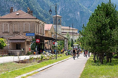 Alpe Adria cycle path - Tarvisio-Venzone-Finanziato dal Fondo europeo di sviluppo regionale e Interreg V-A Italia-Austria 2014-2020 progetto BIKE NAT