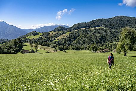 Panoramic view towards Val Tagliamento from the Conca di Pani ring - Carnia  Panoramic view towards Val Tagliamento from the Conca di Pani ring - Carnia