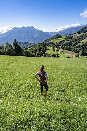 Panoramic view towards Val Tagliamento from the Conca di Pani ring - Carnia  Panoramic view towards Val Tagliamento from the Conca di Pani ring - Carnia