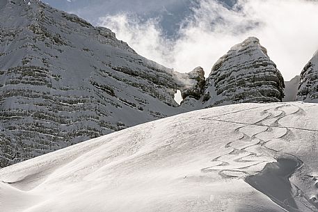 Sella Nevea in winter